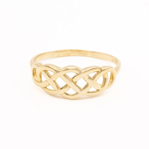 10k Gold Interweaving Celtic Knot Ring