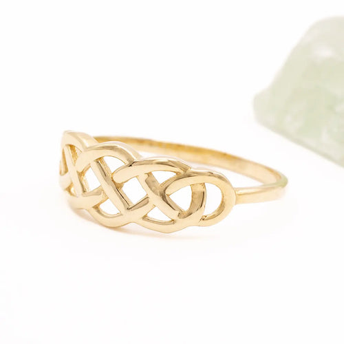 10k Gold Interweaving Celtic Knot Ring