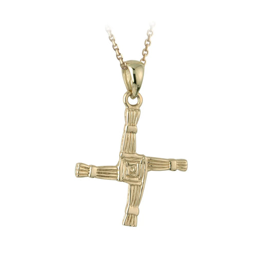 10K Gold St Brigid's Cross Pendant