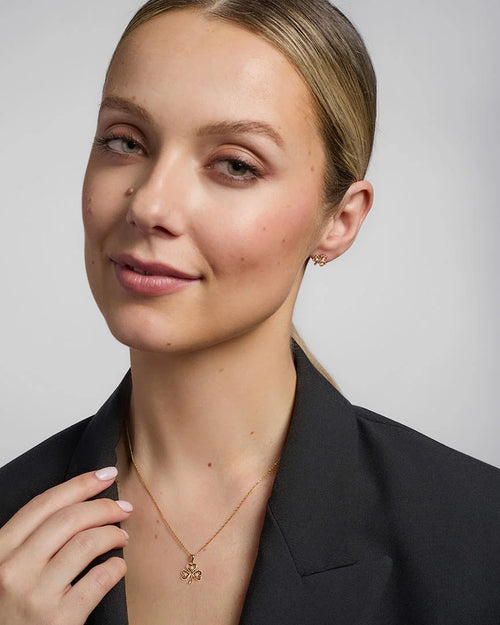 Diamond Shamrock Stud Earrings