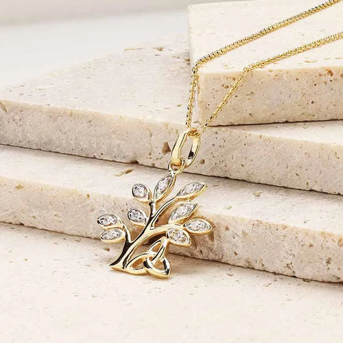 Diamond Tree of Life Pendant