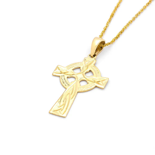 Gold Celtic Cross Pendant