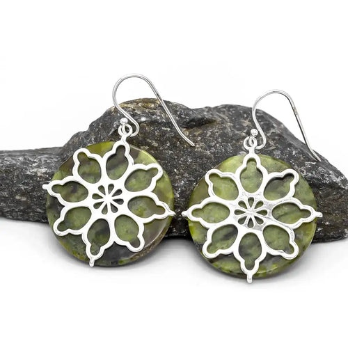 Connemara Marble Celtic Earrings
