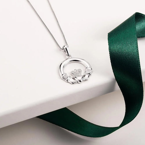 Sterling Silver Claddagh Necklace