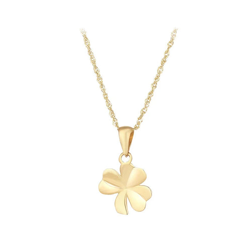 Gold Shamrock Necklace