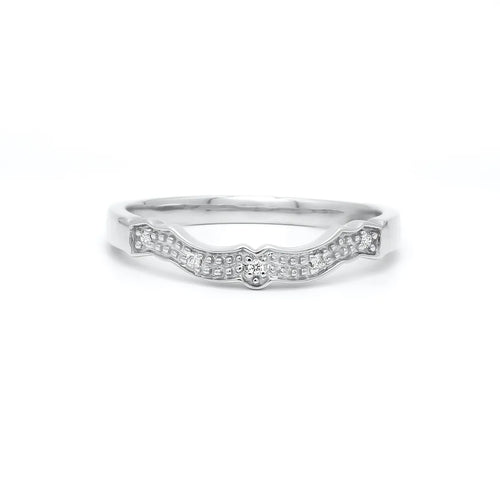 Gold Diamond Fitted Wedding Band