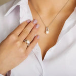 Sterling Silver Celtic Pearl Pendant