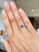 Irish Claddagh Ring With Heartshaped Precious Gemstone