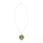 Connemara Marble Sterling Silver Claddagh Pendant