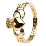 Mens Gold Claddagh Ring