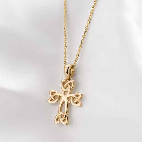 Gold Celtic Cross Necklace