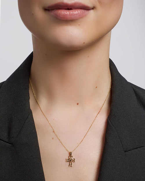Gold Celtic Cross Necklace