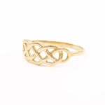 10k Gold Interweaving Celtic Knot Ring