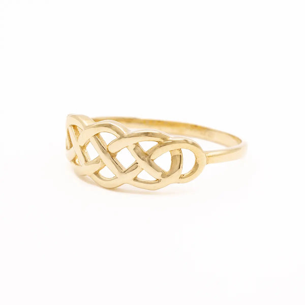 10k Gold Interweaving Celtic Knot Ring