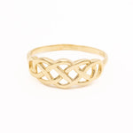 10k Gold Interweaving Celtic Knot Ring