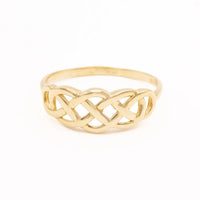 10k Gold Interweaving Celtic Knot Ring