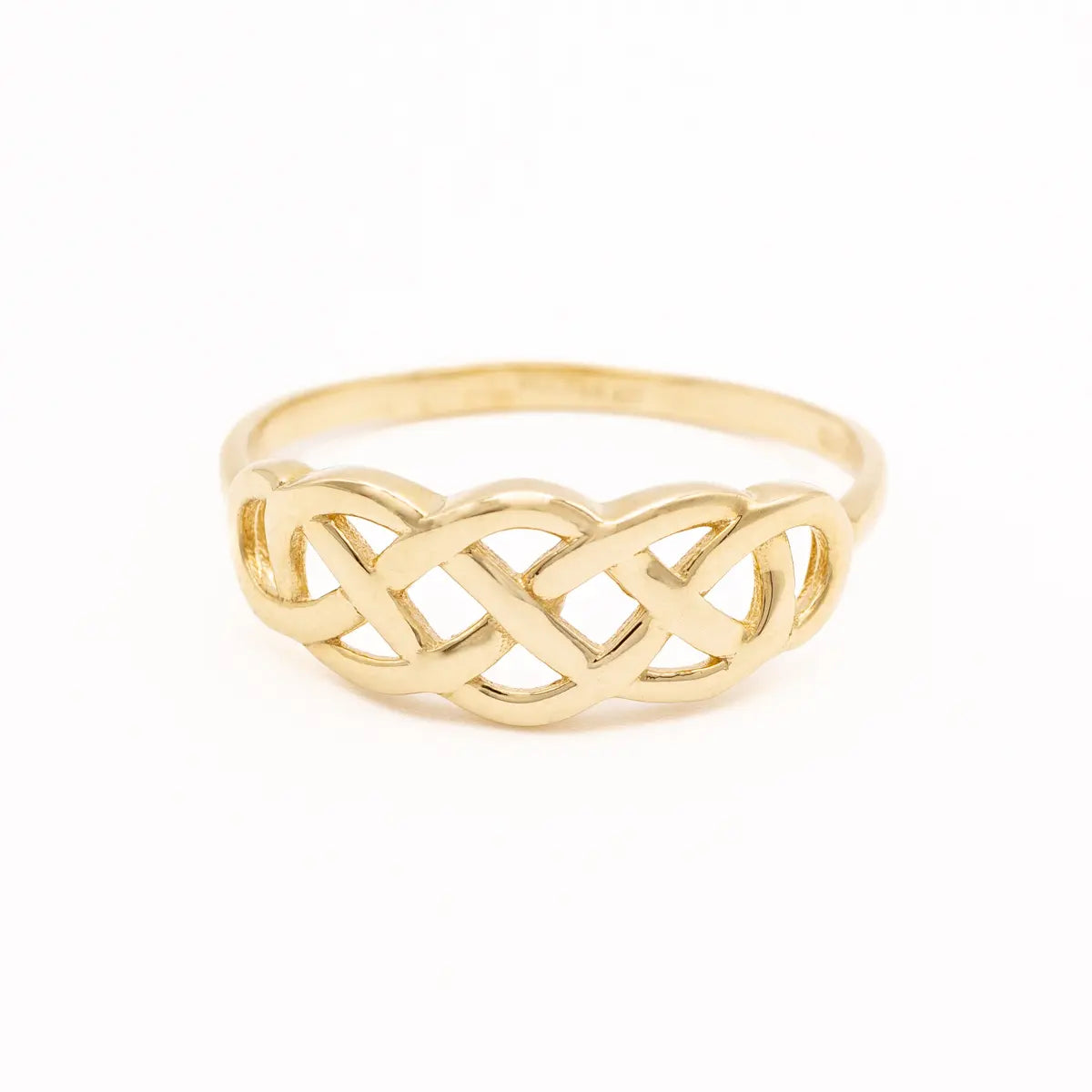 10k Gold Interweaving Celtic Knot Ring