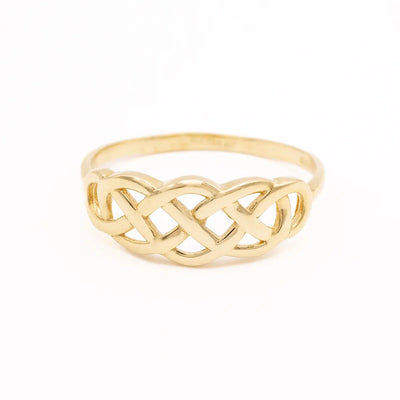 10k Gold Interweaving Celtic Knot Ring