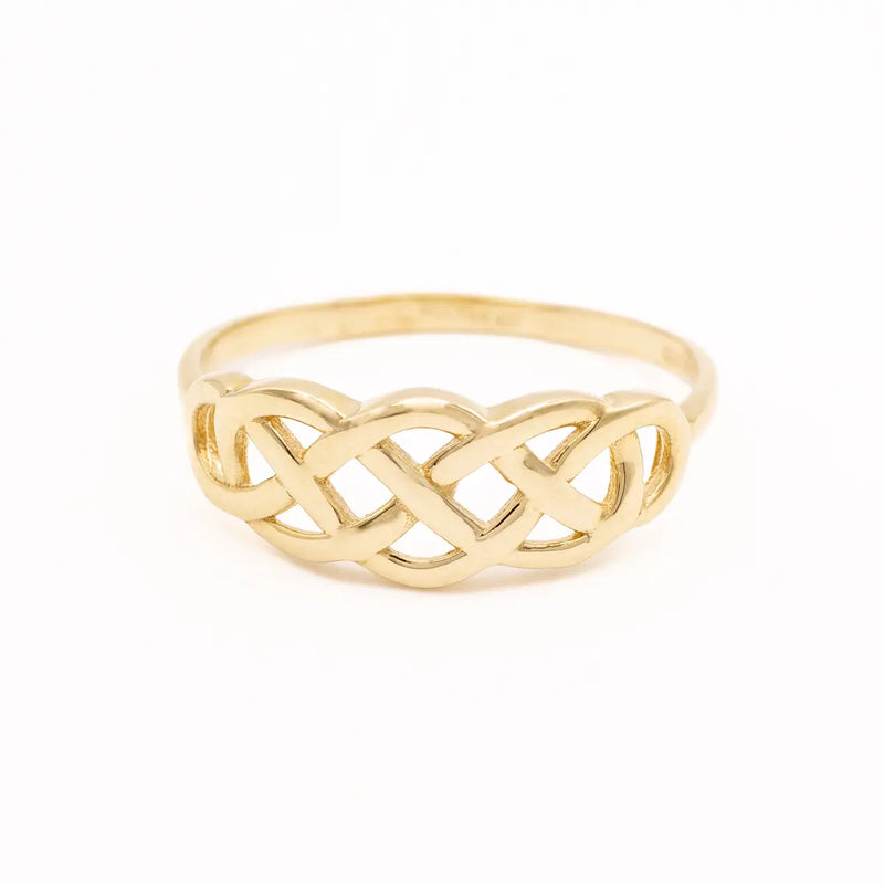 10k Gold Interweaving Celtic Knot Ring