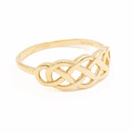 10k Gold Interweaving Celtic Knot Ring