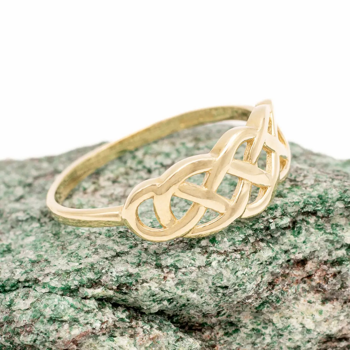10k Gold Interweaving Celtic Knot Ring