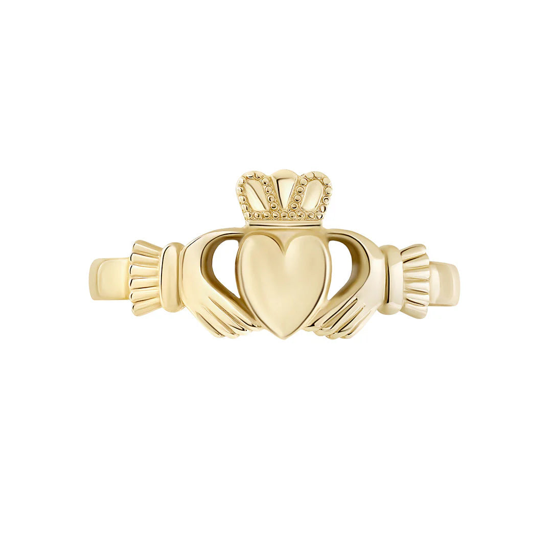 Ladies Gold Claddagh Ring – view 4