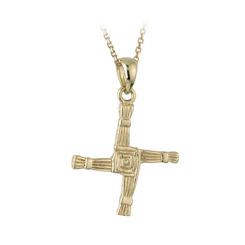 10K Gold St Brigid's Cross Pendant