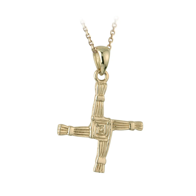 10K Gold St Brigid's Cross Pendant