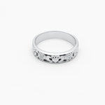 Ladies Gold Diamond Claddagh Celtic Knot Ring
