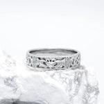 Ladies Gold Diamond Claddagh Celtic Knot Ring