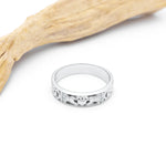 Ladies Gold Diamond Claddagh Celtic Knot Ring