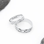 Ladies Gold Diamond Claddagh Celtic Knot Ring
