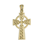 14k Gold Celtic Cross Charm