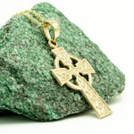 Traditional Gold Celtic Cross Pendant