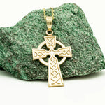 Traditional Gold Celtic Cross Pendant
