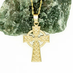 Traditional Gold Celtic Cross Pendant