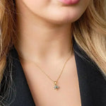 Emerald and Diamond Shamrock Necklace