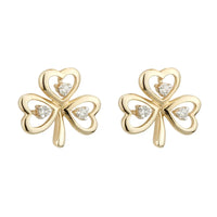 Diamond Shamrock Stud Earrings
