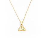 Emerald Celtic Trinity Knot Necklace