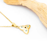 Emerald Celtic Trinity Knot Necklace