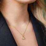 Emerald Celtic Trinity Knot Necklace