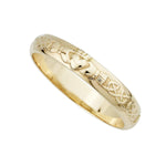 Ladies Gold Claddagh Celtic Wedding Band
