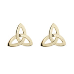 Gold Trinity Knot Stud Earrings