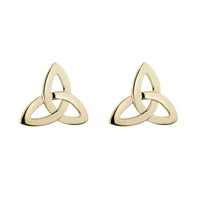 Gold Trinity Knot Stud Earrings