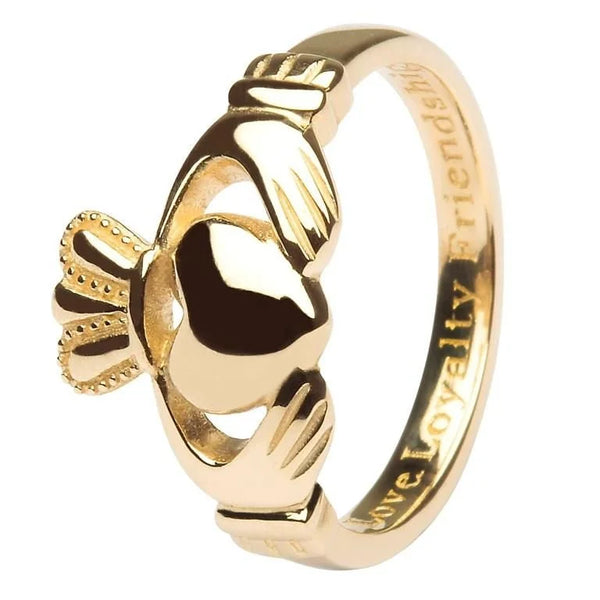 Ladies Gold Claddagh Ring