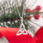 Diamond Celtic Trinity Knot Pendant