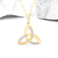 Diamond Celtic Trinity Knot Pendant