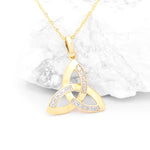 Diamond Celtic Trinity Knot Pendant