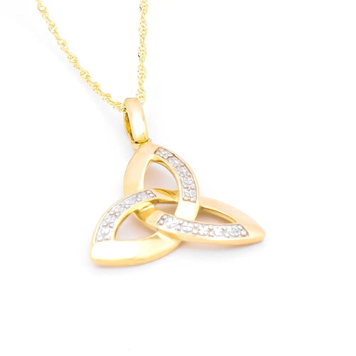 Diamond Celtic Trinity Knot Pendant
