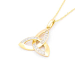 Diamond Celtic Trinity Knot Pendant